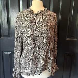 Zebra Print Women's Top